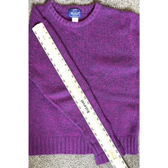 Vintage Woolrich Womens Sweater Extra Large Purple Wool Pullover Marble - Picture 7 of 7